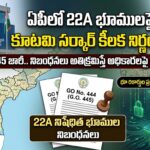 ఏపీలో 22A భూములపై కూటమి సర్కార్ కీలక నిర్ణయం….